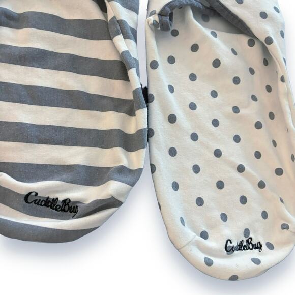 Set of 2 Cuddlebug Swaddles Size Small 7-14lbs Gender Neutral Gray & White Baby - Picture 3 of 6